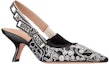 Lookbook (W) Dior Kasut Runcing Stiletto Mules 'Hitam dan Putih' KCV024JHC_S17X