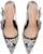(W) Dior Kasut Runcing Stiletto Mules 'Hitam dan Putih' KCV024JHC_S17X