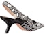 (W) Dior Kasut Runcing Stiletto Mules 'Hitam dan Putih' KCV024JHC_S17X