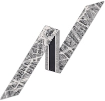 (Women) DIOR Printed Mitzah Silk Scarf Women - White 32PAR106I600-C080 (Women) DIOR Printed Mitzah Silk Scarf Women - White 32PAR106I600-C080