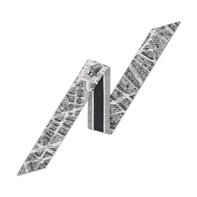 (Women) DIOR Printed Mitzah Silk Scarf Women - White 32PAR106I600-C080