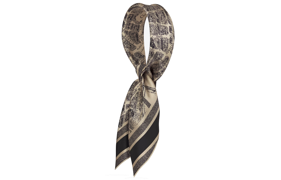 (Women) DIOR Printed Scarf for Women - Multicolor. 32PAR090I600-C107 圖 4
