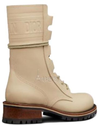 (Women) Dior Quest Leather Round Toe Chunky Heel Lace-Up Ankle Boots 'Beige' KDI668VEA_S16T Shop (Women) Dior Quest Leather Round Toe Chunky Heel Lace-Up Ankle Boots 'Beige' KDI668VEA_S16T