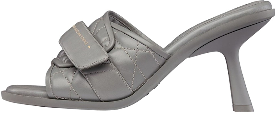 (W) Dior グレー キルトチェック カーフスキン サンダル KDQ731CQC_S33G Buy (W) Dior グレー キルトチェック カーフスキン サンダル KDQ731CQC_S33G