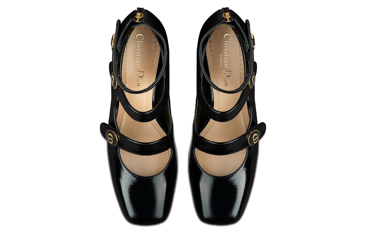 (W) Dior Retro 'Sparkling Calfskin High Heels - Black' 圖 3