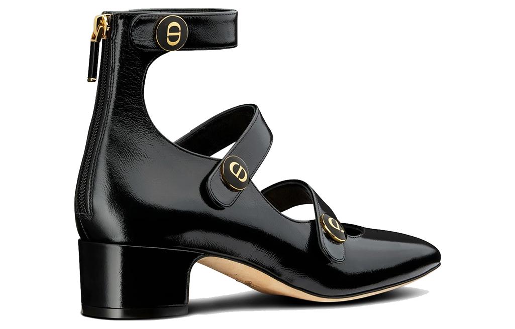 (W) Dior Retro 'Sparkling Calfskin High Heels - Black' 圖 4