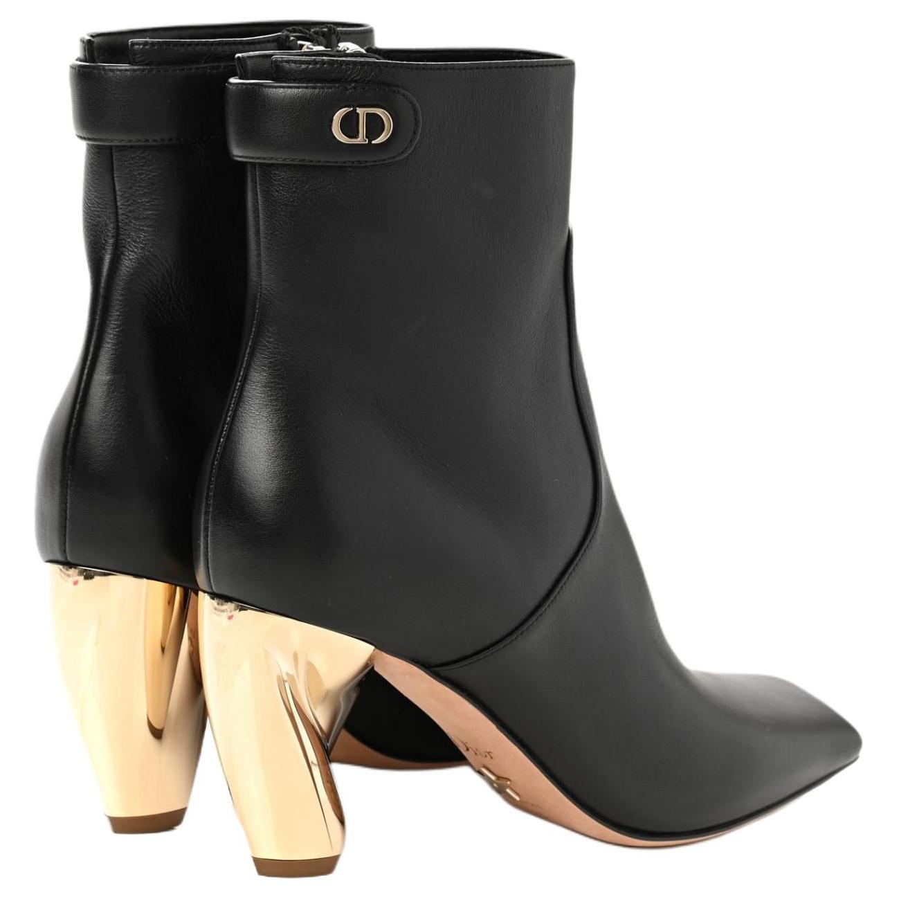 Shop DIOR 迪奧 Rhodes 時尚高跟短靴 女款 黑色