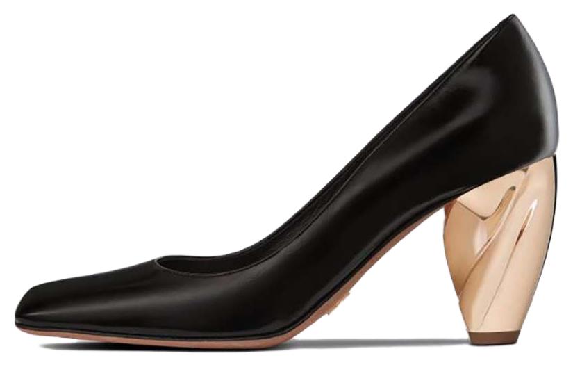(Women) Dior Rhodes High Heel 'Black Calfskin' KDP925VEA_S900
