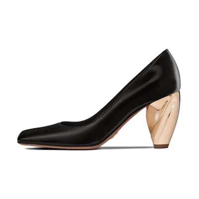 (W) Dior Rhodes High Heel 'Black Calfskin'
