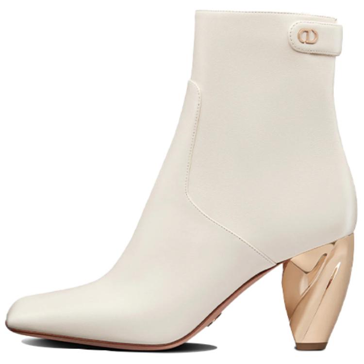 (Women) Dior Rhodes Leather Ankle Boot 'White' KDI726VSO_S03W