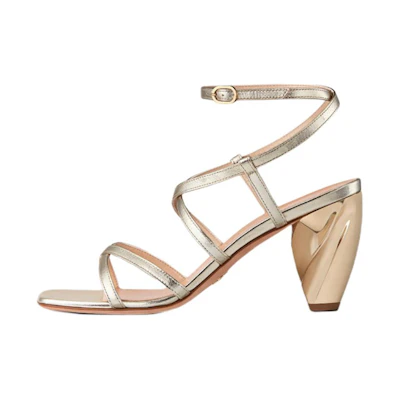 (W) Dior Rhodes Leather Sandal 'Simplistic Gold'