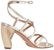 (W) Sandal Kulit Dior Rhodes 'Simplistic Gold' KDQ570LAM_S49K