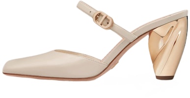(Women) Dior Rhodes Mule 'White Calfskin Buckle' KDP924VEA_S03W (Women) Dior Rhodes Mule 'White Calfskin Buckle' KDP924VEA_S03W