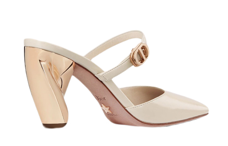 Lookbook (W) 迪奥罗兹穆勒“白色小牛皮搭扣”鞋 KDP924VEA_S03W