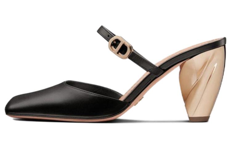 Buy (W) Dior Rhodes Slides ''Schwarzes Kalbsleder mit Schnalle'' KDP924VEA_S900