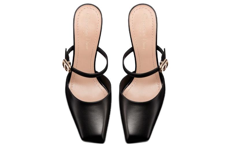 Lookbook (W) Dior Rhodes Slides ''Schwarzes Kalbsleder mit Schnalle'' KDP924VEA_S900