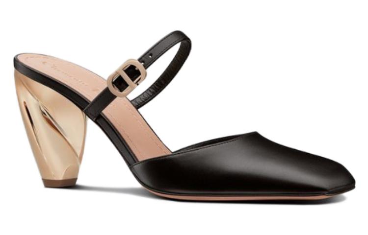 Shop (W) Dior Rhodes Slides ''Schwarzes Kalbsleder mit Schnalle'' KDP924VEA_S900