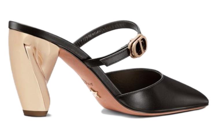 Purchase (W) Dior Rhodes Slides ''Schwarzes Kalbsleder mit Schnalle'' KDP924VEA_S900