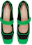 Shop (W) ディオール ローラーヒール バレエ (黒緑) KCB732NER_S57X