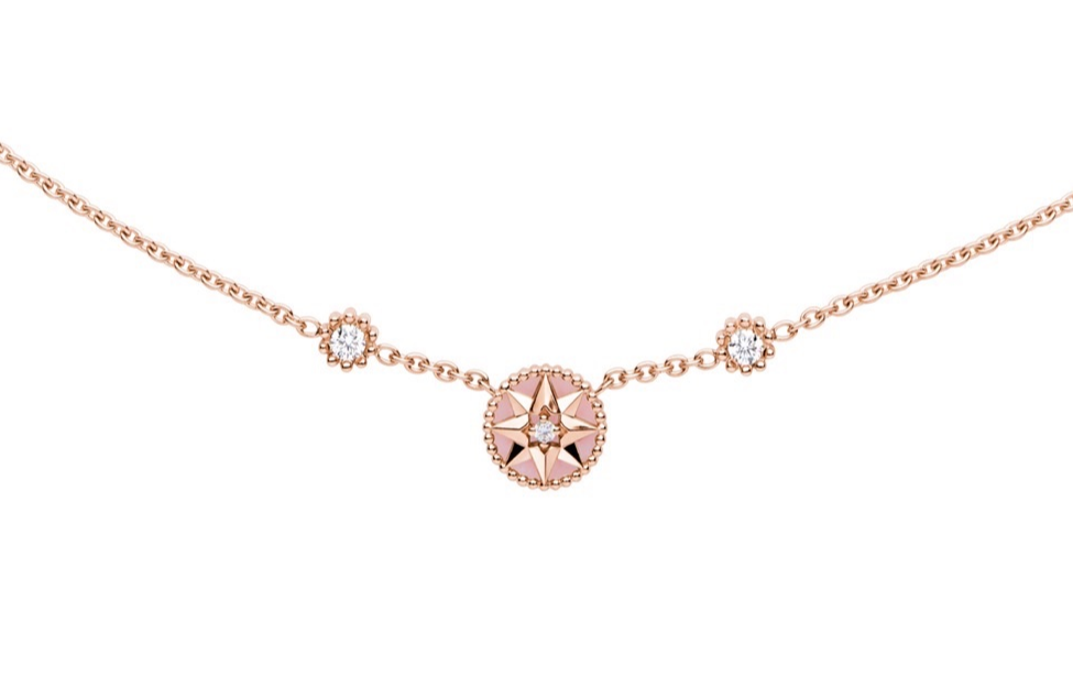 Order (Women) DIOR Rose 18k Rose Gold Necklace for Women - Stylish and Elegant Jewelry. JRDV95181-U