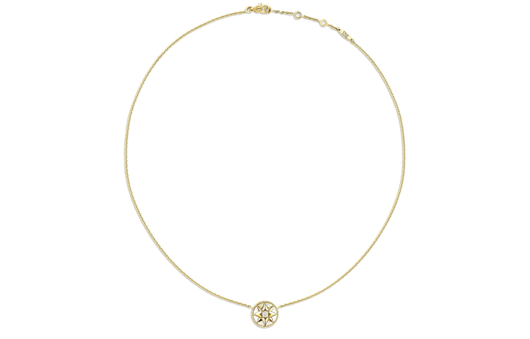 (Women) Dior Rose des Vents 18K Gold Diamond Mother of Pearl White Necklace Women JRDV95005-0000 圖 2