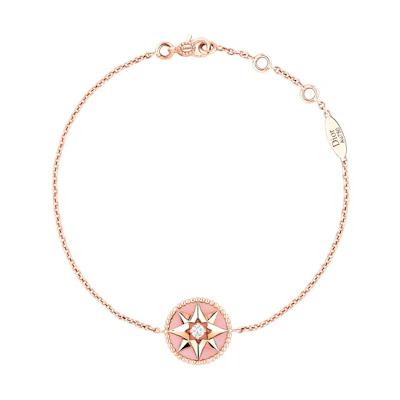 (Women) Dior Rose des Vents Bracelet Rose Gold with Pink Opal and Gemstone for Women. JRDV95003-0000