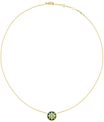 (W) Dior Rose Des Vents 黃金項鍊 配鑽石與孔雀石 - 女款款式 JRDV95051-0000 Shop (W) Dior Rose Des Vents 黃金項鍊 配鑽石與孔雀石 - 女款款式 JRDV95051-0000