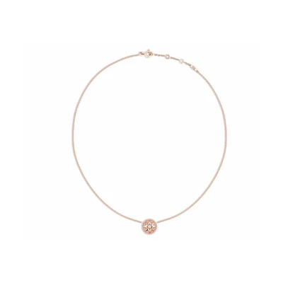 (Women) Dior Rose des Vents Pink 18K Gold Diamond Opal Necklace for Women JRDV95007-0000