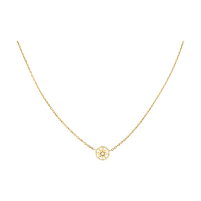 (Women) DIOR Rose des Vents XS Gold Diamond Necklace for Women. JRDV95137-0000