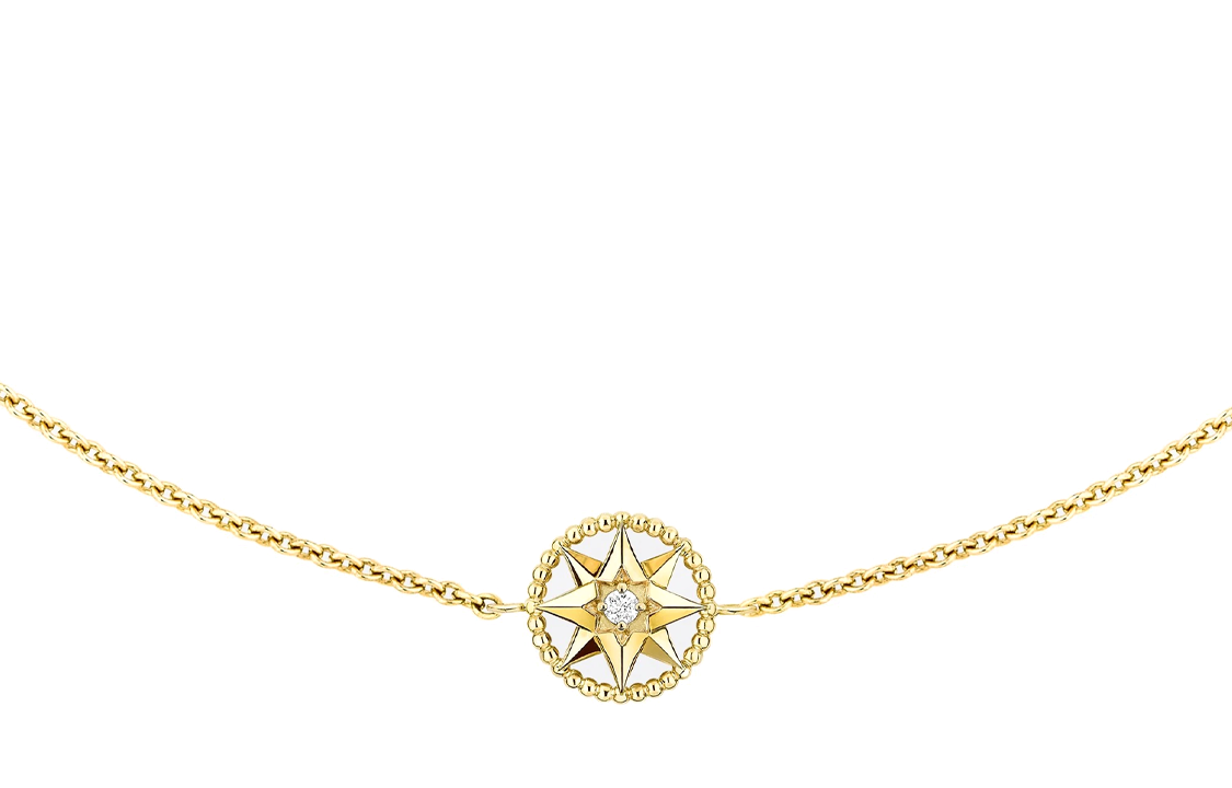 (Women) DIOR Rose des Vents XS Gold Diamond Necklace for Women. JRDV95137-0000 圖 2