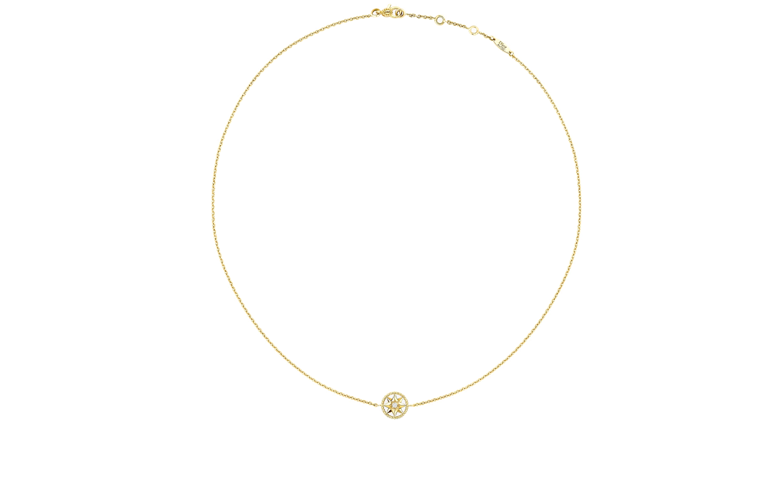 (Women) DIOR Rose des Vents XS Gold Diamond Necklace for Women. JRDV95137-0000 圖 4