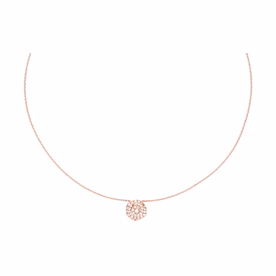 (Women) DIOR Rose Elegant 18K Rose Gold Necklace for Women. JRCO95014_0000