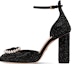 Buy (Women) Dior Rose Leather Square-Toe Comfort Block High Heels 'Black' KCV159CST_S05X