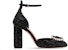 (Women) Dior Rose Leather Square-Toe Comfort Block High Heels 'Black' KCV159CST_S05X
