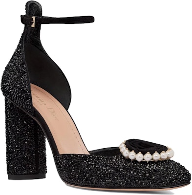 (Women) Dior Rose Leather Square-Toe Comfort Block High Heels 'Black' KCV159CST_S05X Lookbook (Women) Dior Rose Leather Square-Toe Comfort Block High Heels 'Black' KCV159CST_S05X