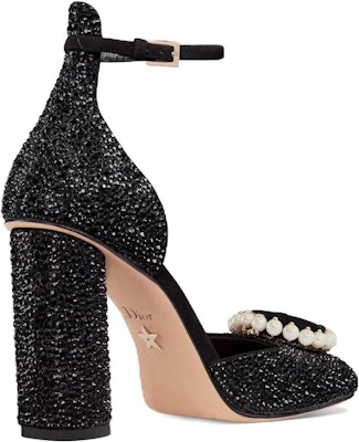 (Women) Dior Rose Leather Square-Toe Comfort Block High Heels 'Black' KCV159CST_S05X Shop (Women) Dior Rose Leather Square-Toe Comfort Block High Heels 'Black' KCV159CST_S05X