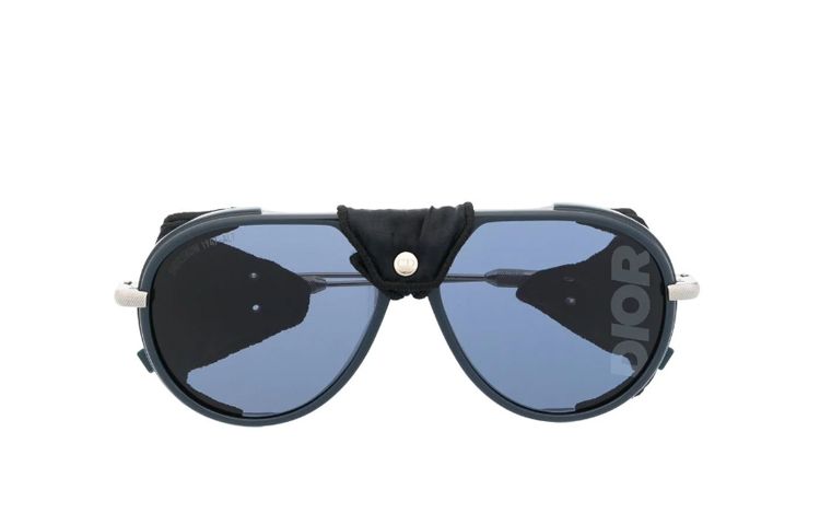 (Women) DIOR Round Acetate Frame Blue  Sunglasses with Logo Detailing. DIORSNOWA1I30B8 圖 2