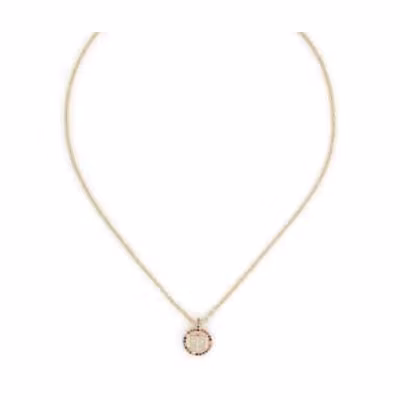 (Women) DIOR Round Pendant Gold Metal Necklace for Women - Gold. N2239WOMCYD01X