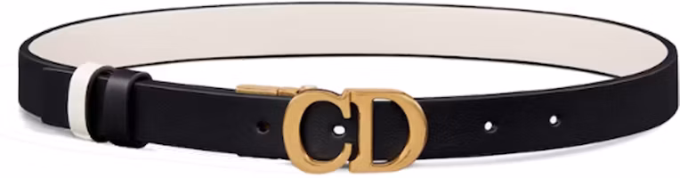 Order (W) Dior Saddle CD 黑色皮革腰帶 - 2公分寬。 B0335CWGA-M911