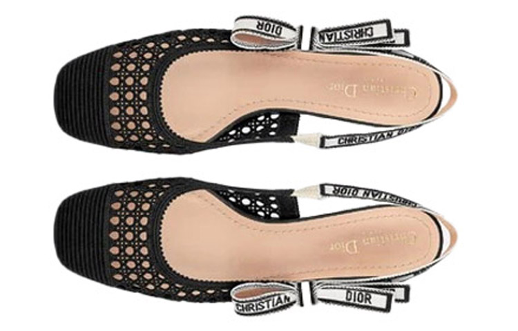 Shop (W) Sandal Dior 'Hitam Berongga' KCB681RCE_900