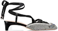Order (W) Dior Satin Juwel Blockabsatz 4cm ''Faux Crystal'' KCV054OVE_S68B