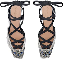 Purchase (W) Dior Tacón Bajo Satinado 4cm 'Cristal Falso' KCV054OVE_S68B