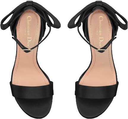 (Women) Dior Satin Black 'Comfortable All-Match Slingback Sandal' KDQ944SAT_S900 Purchase (Women) Dior Satin Black 'Comfortable All-Match Slingback Sandal' KDQ944SAT_S900