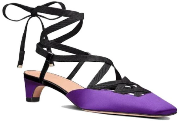 (W) Dior Satin Schnürschuh Chunky Absatz 4cm ''Lila'' KCV049SGG_S15V Lookbook (W) Dior Satin Schnürschuh Chunky Absatz 4cm ''Lila'' KCV049SGG_S15V