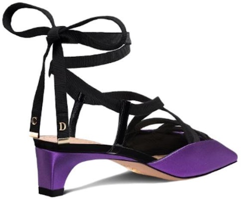 (Women) Dior Satin Lace-Up Chunky Heel 4cm 'Purple' KCV049SGG_S15V Shop (Women) Dior Satin Lace-Up Chunky Heel 4cm 'Purple' KCV049SGG_S15V