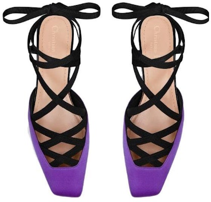 (Women) Dior Satin Lace-Up Chunky Heel 4cm 'Purple' KCV049SGG_S15V Purchase (Women) Dior Satin Lace-Up Chunky Heel 4cm 'Purple' KCV049SGG_S15V