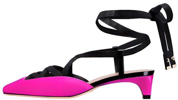 (Women) Dior Satin Square Toe Lace-Up Chunky Heel 4cm 'Pink' KCV049SGG_S65P Buy (Women) Dior Satin Square Toe Lace-Up Chunky Heel 4cm 'Pink' KCV049SGG_S65P