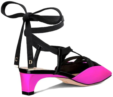 (W) Dior Satin À Lacets Talon Épais Carré 4cm ''Rose'' KCV049SGG_S65P Shop (W) Dior Satin À Lacets Talon Épais Carré 4cm ''Rose'' KCV049SGG_S65P
