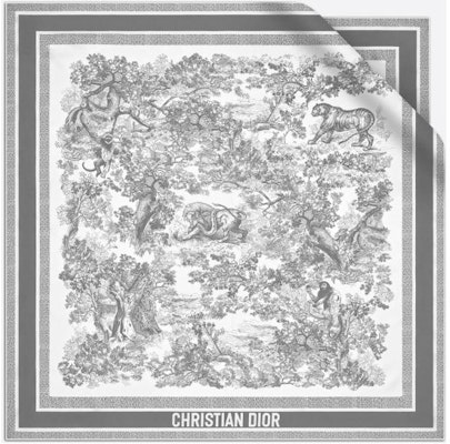 (W) 디올 소바쥬 주이 프린트 실크 스카프 아이보리/그레이. 15JOU090I602-C805 Order (W) 디올 소바쥬 주이 프린트 실크 스카프 아이보리/그레이. 15JOU090I602-C805