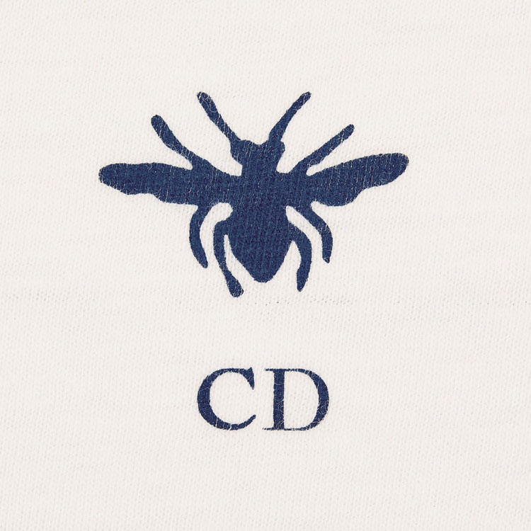 Details for (Women) DIOR Seven Tanabata FW24 Blue Logo Crewneck Casual  T-Shirt. 453T40A4554-X5805